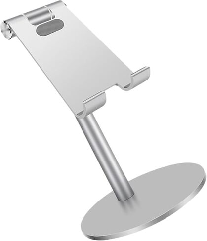 Angoily Telescopic Rotatable Phone Holder Stand for Desk Use Compatible Phones and Tablets for Home Office Study Room Silver in Saudi Arabia