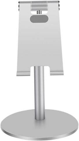 Angoily Telescopic Rotatable Phone Holder Stand for Desk Use Compatible Phones and Tablets for Home Office Study Room Silver in Saudi Arabia