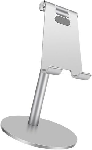 Angoily Telescopic Rotatable Phone Holder Stand for Desk Use Compatible Phones and Tablets for Home Office Study Room Silver in Saudi Arabia