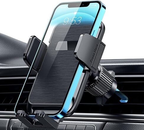 Qifutan Phone Mount for Car Vent [Upgraded Metal Clip] Cell Phone Holder Car Hands Free Cradle in Vehicle Car Phone Holder Mount for Smartphone, iPhone, Cell Phone Automobile Cradles Universal in Saudi Arabia