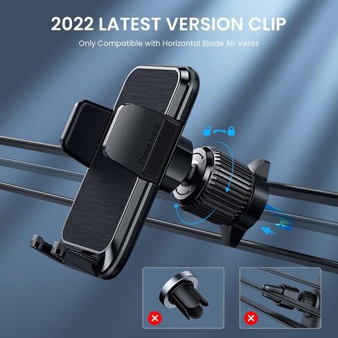 Qifutan Phone Mount for Car Vent [Upgraded Metal Clip] Cell Phone Holder Car Hands Free Cradle in Vehicle Car Phone Holder Mount for Smartphone, iPhone, Cell Phone Automobile Cradles Universal in Saudi Arabia