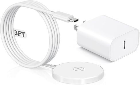 [Apple MFi Certified]Magnetic Wireless Charger for iPhone 17,15W Fast Apple Wireless Magnetic Charging Pad 3FT,MagSafe Charger&USB C Wall Charging Block for iPhone 17e/Air/16/15/14/13,AirPods Pro 3/2 in Saudi Arabia