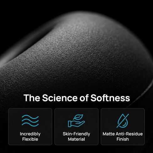 SYNTHORA 4 PCS Silicone Earbud Covers, Ultra-Thin Soft Anti-Slip Earpads, Washable Protective Ear Covers Compatible for iPhone 7/ 6S Earbuds & Most in-Ear Headphones(Black) in Kuwait