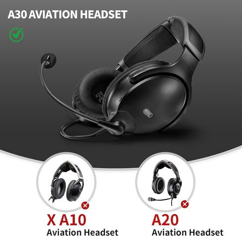 Lukvcoe Earpads for Bose A30 Aviation Headset, Protein Leather Black in Saudi Arabia