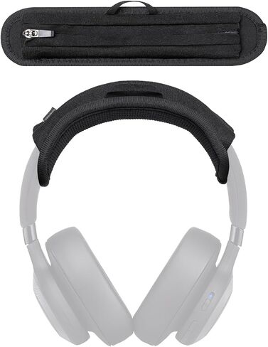 Headband Cushion Cover Compatible with JBL E65BTNC, Live 460NC, Live 500BT, Live 650BTNC, Live 770NC, Live 660NC, Duet NC, Live 670NC, 6mm Thick Cushion, No Wobble Zipper Slider, Hanging Loop in Saudi Arabia