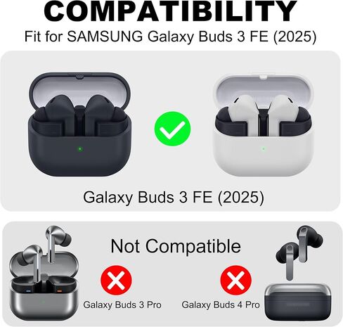 Replacement Ear Tips Compatible with Samsung Galaxy Buds 3 FE (2025) in Saudi Arabia