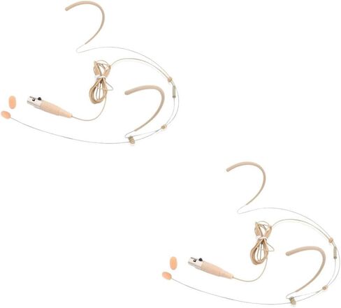 US Headset Mic Headworn Microphone Mini XLR 4 Pin TA4F for Shure Wireless System (2 Pack) in Kuwait