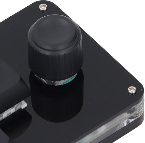 Mini Macro Keypad 4 Keys 1 Knob RGB Mechanical Acrylic Black in Saudi Arabia