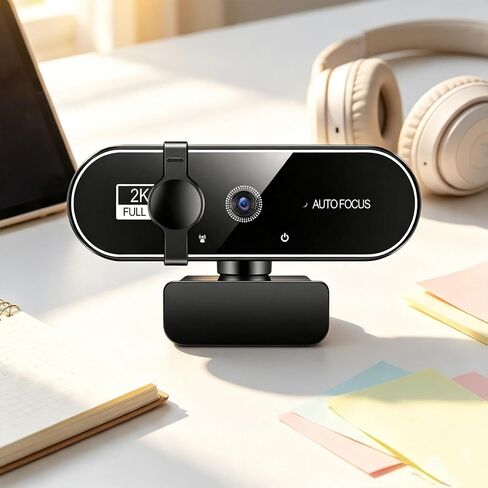 Camera with Noise-Canceling Microphone Camera for PC 2K Laptop in Saudi Arabia