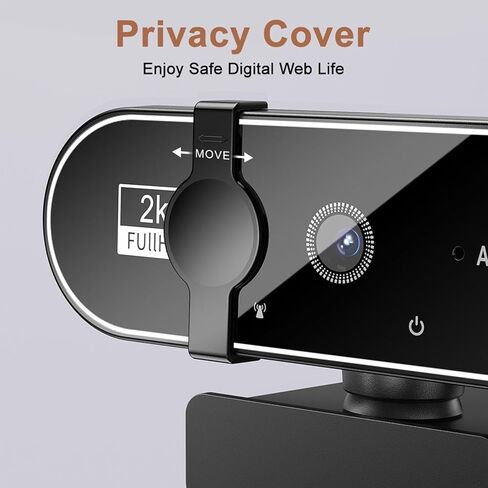 Camera with Noise-Canceling Microphone Camera for PC 2K Laptop in Saudi Arabia