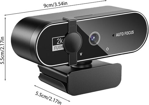 Camera with Noise-Canceling Microphone Camera for PC 2K Laptop in Saudi Arabia