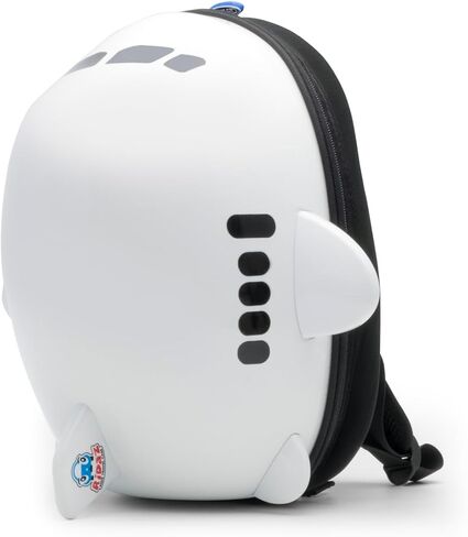 Certified Kids Backpack Bag Hard Shell Airplane Design White - Brand New in Saudi Arabia