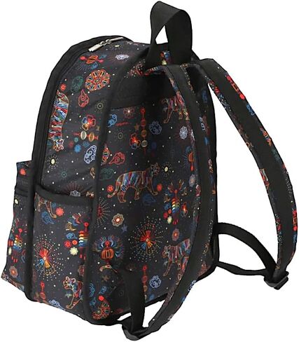 LeSportsac Bright Fortune Basic Backpack/Rucksack, Style 7812/Color E476, Festive & Colorful Graphics Artfully Arranged Celebrate Year of the Tiger, Evoking Optimism & Strength in Saudi Arabia