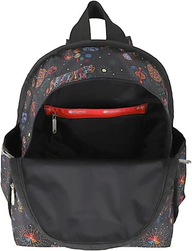 LeSportsac Bright Fortune Basic Backpack/Rucksack, Style 7812/Color E476, Festive & Colorful Graphics Artfully Arranged Celebrate Year of the Tiger, Evoking Optimism & Strength in Saudi Arabia