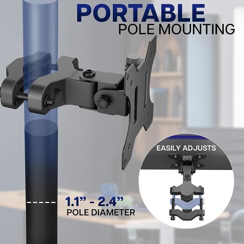 VIVO Black Pole Bracket Monitor Mount for 13-30 in Screen, MOUNT-POLE01 in Saudi Arabia