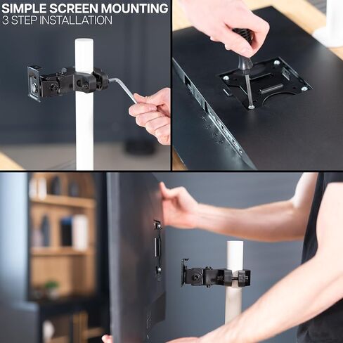 VIVO Black Pole Bracket Monitor Mount for 13-30 in Screen, MOUNT-POLE01 in Saudi Arabia