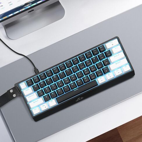 Rii 60% Wired Mechanical Keyboard, Linear Red Switch for Office, Gaming in Saudi Arabia