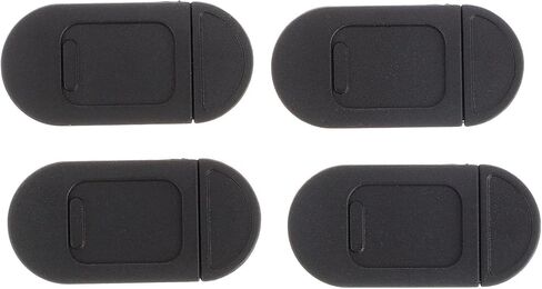 4 Piece Webcam Cover Slider for Laptop Desktop Privacy Black in Saudi Arabia