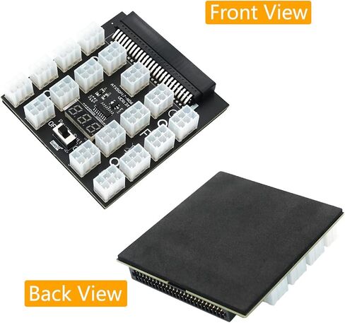 PCI-E 12V 50Pin to ATX 17 x 6Pin Power Supply Server Adapter Breakout Board for 750W 1100W 1600W 2000W 2400W PSU GPU Mining in Saudi Arabia