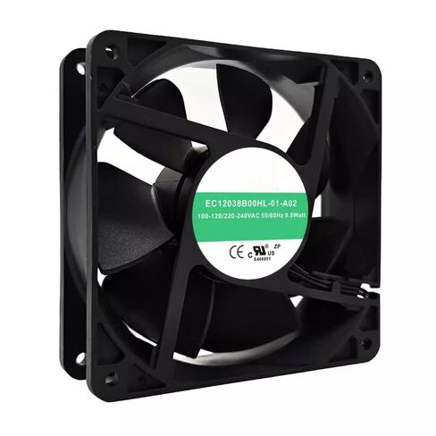 EC12038B00HL-01-A02 120X120X38MM 110-120/220-240V 9.5W 2-Wire Cooling Fan in Saudi Arabia