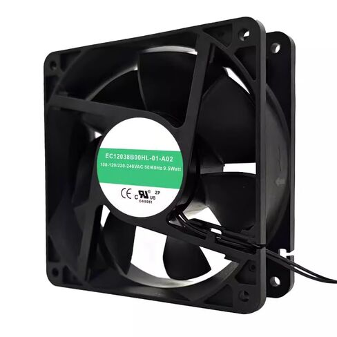 EC12038B00HL-01-A02 120X120X38MM 110-120/220-240V 9.5W 2-Wire Cooling Fan in Saudi Arabia