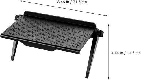 Uonlytech Desktop Storage Rack Shelf for Computer Monitors, Black Plastic in Saudi Arabia