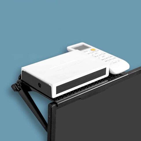 Uonlytech Desktop Storage Rack Shelf for Computer Monitors, Black Plastic in Saudi Arabia