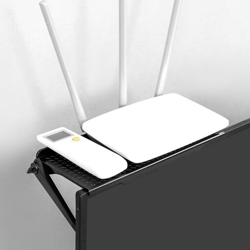 Uonlytech Desktop Storage Rack Shelf for Computer Monitors, Black Plastic in Saudi Arabia