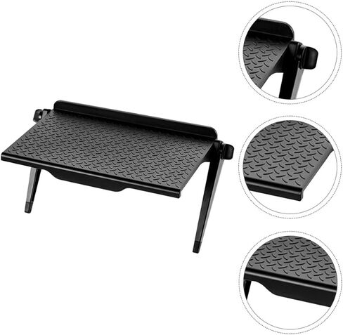 Uonlytech Desktop Storage Rack Shelf for Computer Monitors, Black Plastic in Saudi Arabia