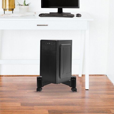 Cabilock Adjustable Computer Tower Stand with Wheels for Home Office Use in Saudi Arabia