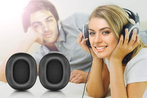 Replacement Ear Pads Compatible with ATH M50X M40X | Also Fits MDR 7506 / MDR V6 / MDR CD900ST / Stealth 600 & More | Ear Pads with Enhanced Memory Foam (Black) in Saudi Arabia