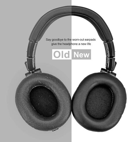 Replacement Ear Pads Compatible with ATH M50X M40X | Also Fits MDR 7506 / MDR V6 / MDR CD900ST / Stealth 600 & More | Ear Pads with Enhanced Memory Foam (Black) in Saudi Arabia