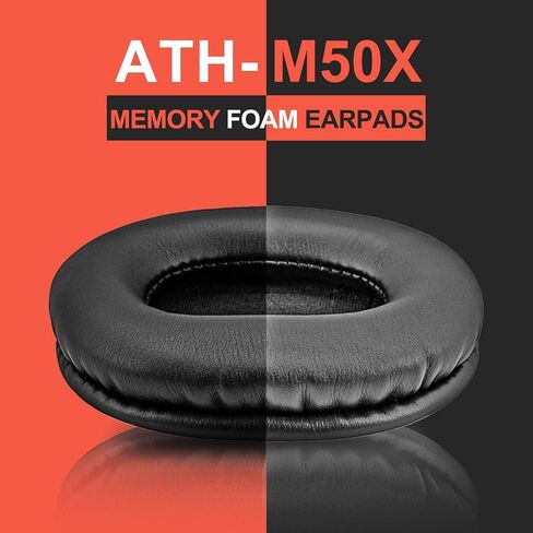 Replacement Ear Pads Compatible with ATH M50X M40X | Also Fits MDR 7506 / MDR V6 / MDR CD900ST / Stealth 600 & More | Ear Pads with Enhanced Memory Foam (Black) in Saudi Arabia