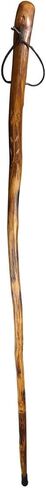 SE 60-Inch Natural Wood Walking Stick with Root Head & Steel Tip - Hand-Carved Floral Design, Huangtang Wood, Grooved Grip - WS631-60RH in Saudi Arabia