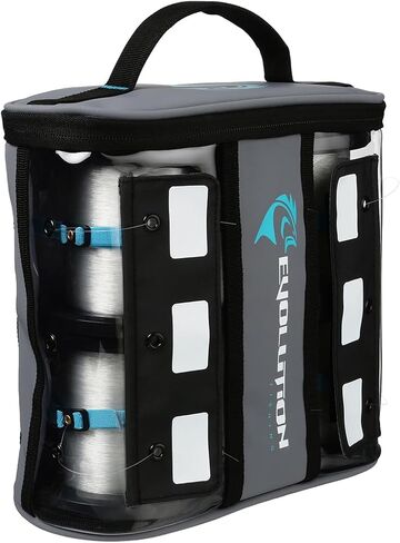 Evolution Fishing Linemaster Bulk Spool Bag – Fits 4 Line Spools, Line Wranglers Included, Tarpaulin Storage Case, Grommet Spooling System in Saudi Arabia
