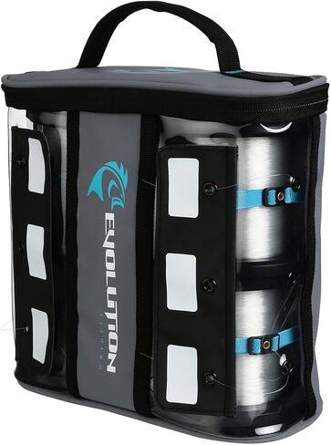 Evolution Fishing Linemaster Bulk Spool Bag – Fits 4 Line Spools, Line Wranglers Included, Tarpaulin Storage Case, Grommet Spooling System in Saudi Arabia