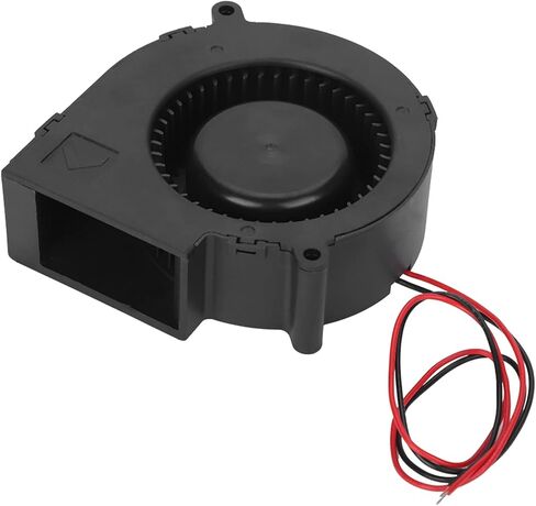 Agatige Cooling Blower Fan, 12V 2.85A Centrifugal Double Ball Turbo Blower Cooling Fan High Air Volume and Speed Furnace Turbine Air Blower Cooling Fan in Saudi Arabia