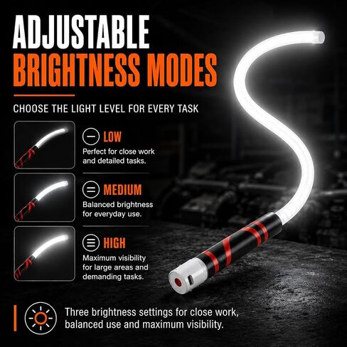 FlexBeam Rechargeable Work Light, Bendable Flexible LED Light Stick in Saudi Arabia