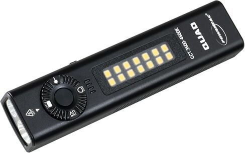 PowerTac Quad 2000 Lumen Flashlight, 4-in-1 Flat Design | USB-C Rechargeable, Multi-Light EDC Light in Saudi Arabia
