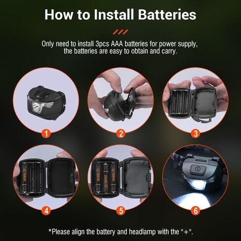 BORUIT BR01 Headlamp with Red White Light - AAA Battery Powered in Saudi Arabia