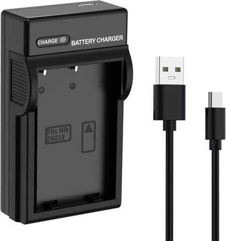 EN-EL9 Battery Charger, EN EL9a USB Battery Charger Compatible with Nikon D40, D40X, D60, D3000, D5000 DSLR Cameras, MH-23 Battery Charger in Saudi Arabia