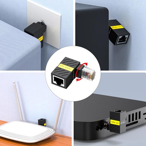 RJ45 Ethernet Adapter 90Degree Angled Cat6 Shielded Extender in Saudi Arabia