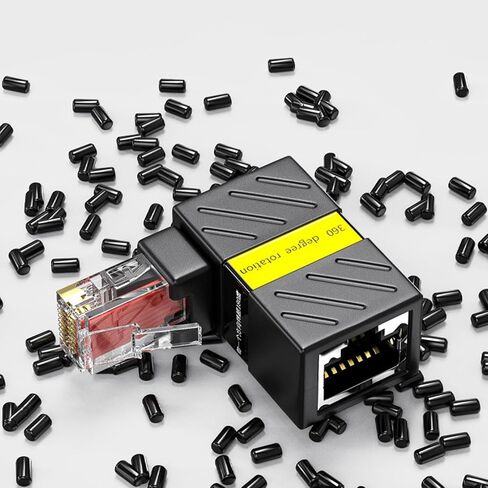 RJ45 Ethernet Adapter 90Degree Angled Cat6 Shielded Extender in Saudi Arabia