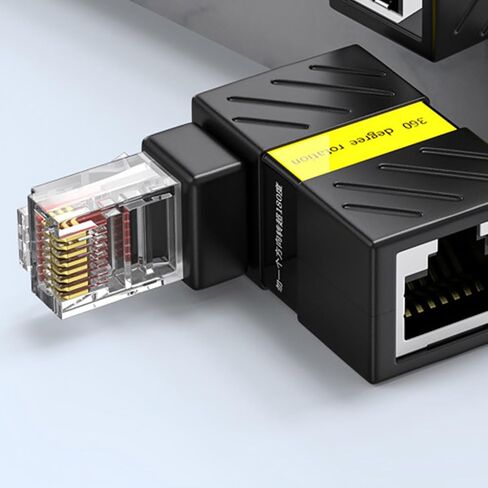 RJ45 Ethernet Adapter 90Degree Angled Cat6 Shielded Extender in Saudi Arabia