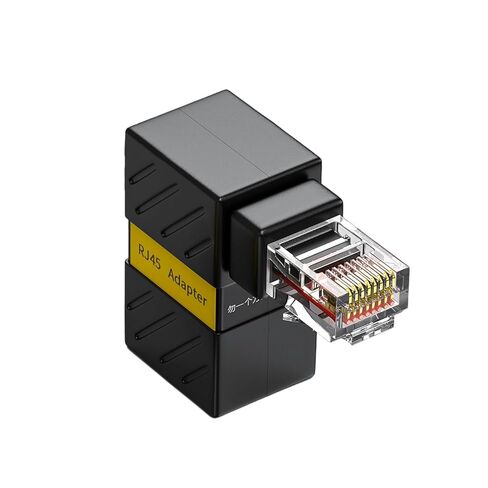 RJ45 Ethernet Adapter 90Degree Angled Cat6 Shielded Extender in Saudi Arabia