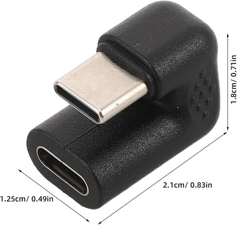 Homoyoyo U Shape USB C Adapter, Metal Housing, Angle Extender for Laptop in Saudi Arabia
