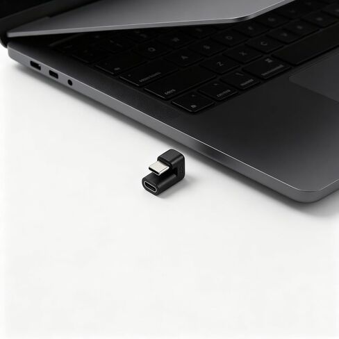 Homoyoyo U Shape USB C Adapter, Metal Housing, Angle Extender for Laptop in Saudi Arabia