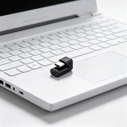 Homoyoyo U Shape USB C Adapter, Metal Housing, Angle Extender for Laptop in Saudi Arabia