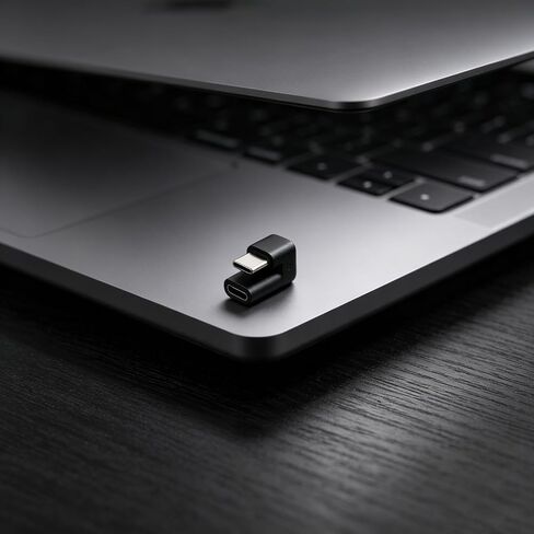 Homoyoyo U Shape USB C Adapter, Metal Housing, Angle Extender for Laptop in Saudi Arabia