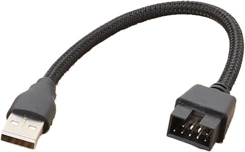 USB A Male to 9 Pin Male Mainboard Extension Adapter in Saudi Arabia
